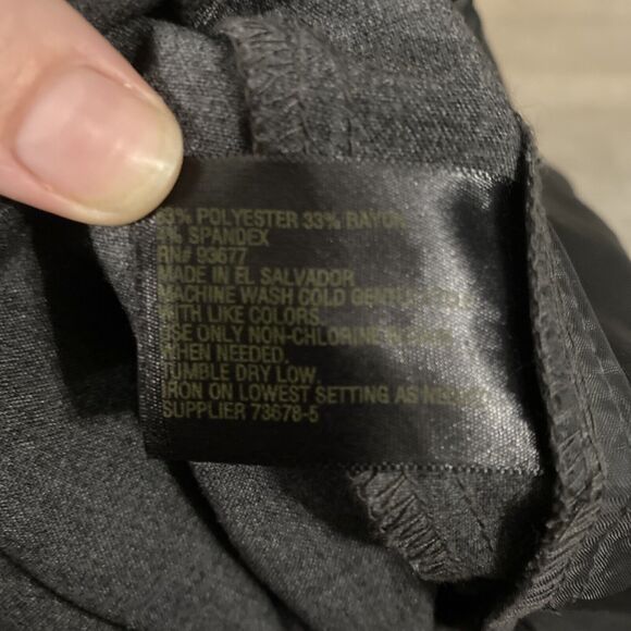 Worthington Classy Dress/Career Pants ~ Sz 4 ~ Gray ~ High Rise ~ 30.5" Inseam - Picture 5 of 7